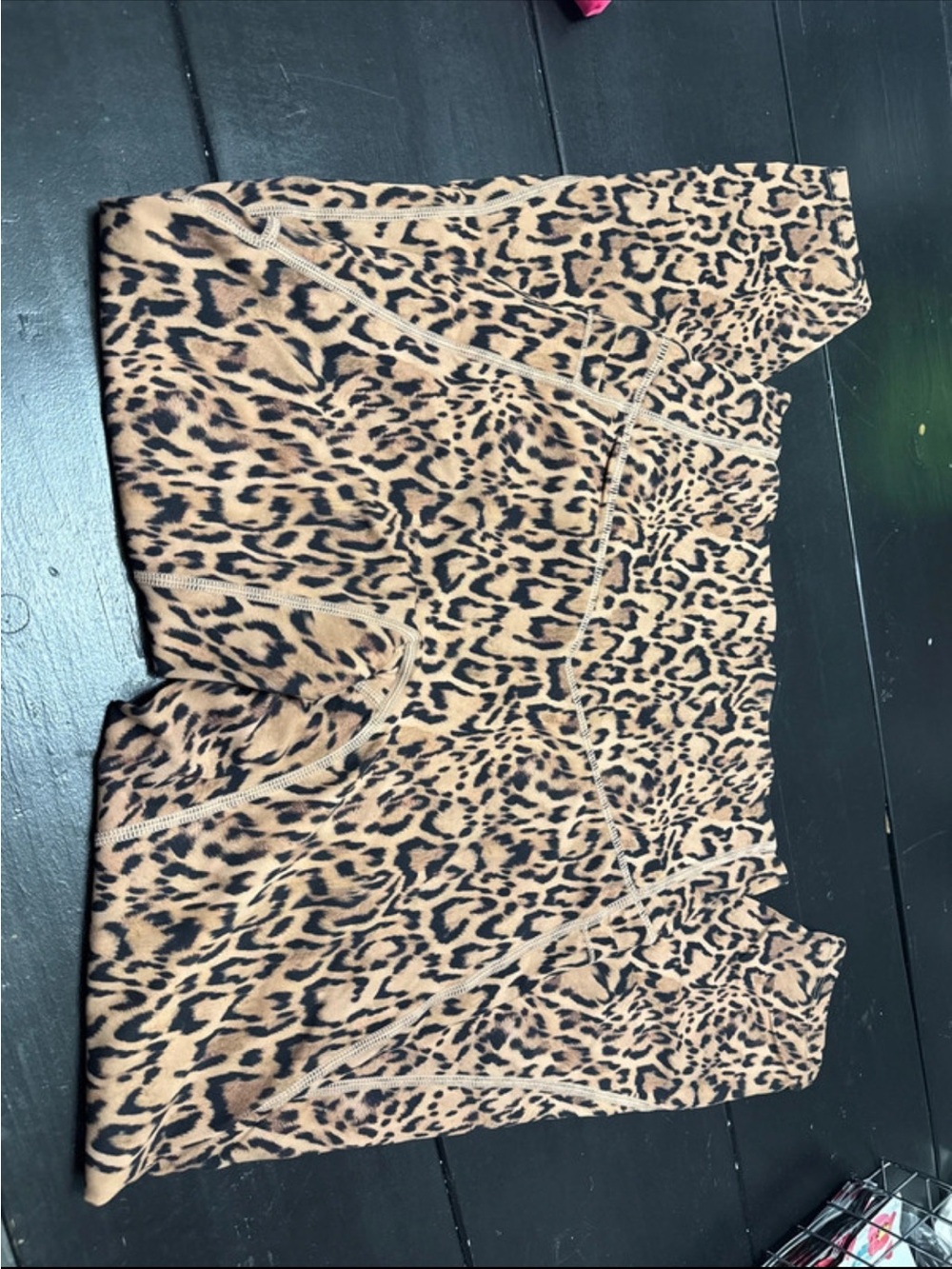 HALARA Leopard Print Leggings - Tan & Black